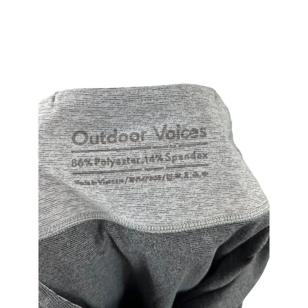 Outdoor Voices Springs 7/8 Leggings In Graphite/Ash/Dove Large Colorblocked